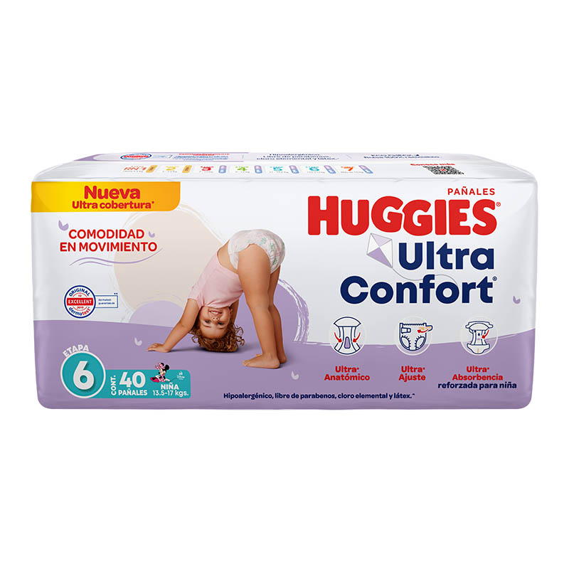 Huggies Ultraconfort Pañales para Niña Etapa 6