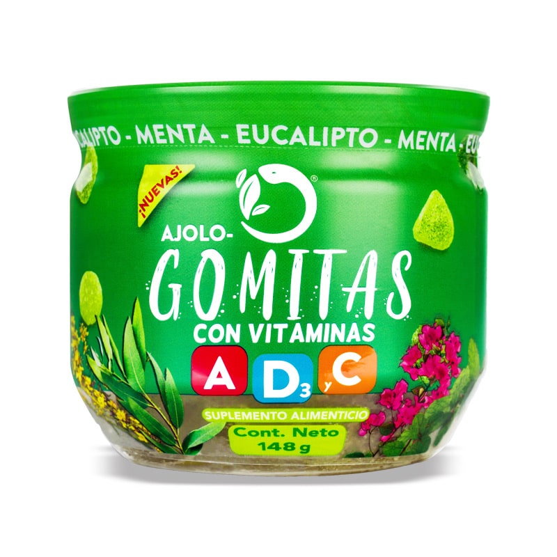 Ajolotius Gomitas de Eucalipto y Menta con Vitaminas