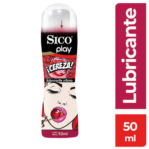 Sico Play Lubricante Íntimo en Gel Sabor Cereza