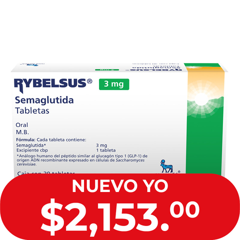 semaglutide 3 mg tableta Rybelsus 3 mg 30 tabletas
