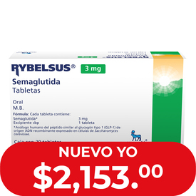 tirzepatide precio farmacia san pablo Rybelsus 3 mg 30 tabletas