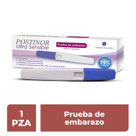 Farmacias del Ahorro, Prueba de embarazo Postinor Ultrasensible.