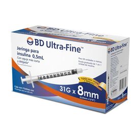 Farmacias del Ahorro  Aguja para insulina BD Ultra-Fine 32G x 4mm