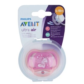 Chupete Avent Ultra Air 6-18 meses Unicornio x 2 unid - farmaciasdelpueblo